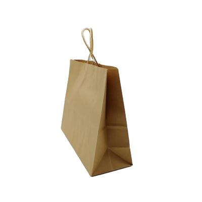 China Handmade Waterproof Kraft Paper Sack Bag Free Samples Custom Logo Paper Bags Wholesales Different Colors Different Sizes for sale