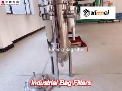 carbon steel / stainless steel bag filter ,cosmetic industry flexible operation