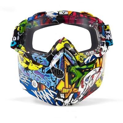 China Motocross Motorcycle Helmet Goggles Helmet Goggles Half Rising Off Road Motocross Goggles for sale