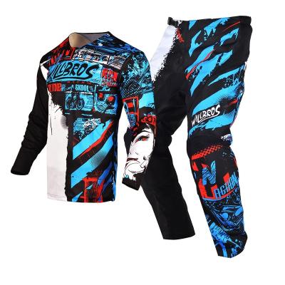 China Breathable Customized MX Jersey Pants Combo Dirt Bike Motocross Racing Gear Set Mountain Bicycle MTB Off-Road Cycling Suit for sale