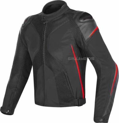 China Motorcycle Leather Men's Mesh Jacket Rider Jacket Motorbike Super Anti-UV Motor Bike Riding Protection for sale