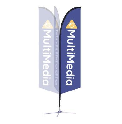 China Hot Selling Customizable Beautiful And Durable Health Care Institutes Double Sides Printing Teardrop Beach Flag For Advertising And Promotion for sale