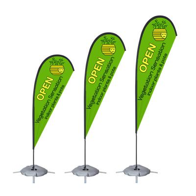 China Custom Advertising Promotional Flags Beachflags Bali Bow Feather Flag Flying Beach Banner Teardrop Flag Healthcare Institutes Printing Flagpole Swooper for sale