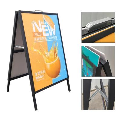 China Metal Stand 60*90cm Moving Changeable High Quality Sidewalk A View Poster Sign Board for sale