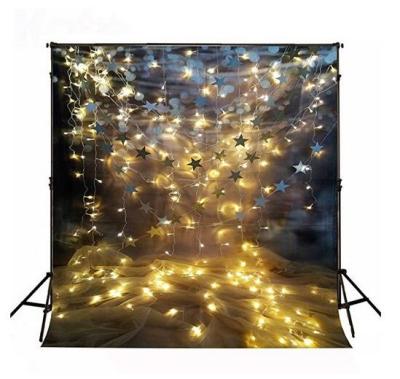 China 10x10ft Hanging Twinkle Star Light Backdrops For Photography Shining Stars Backdrop Stage Decoration Background Photo Studio for sale