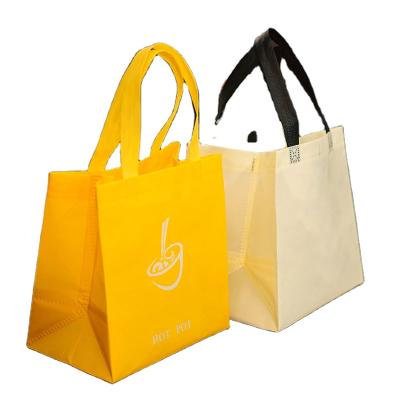 China 2019 Recycled Custom Designed Any Size Tote Shopping Non Woven Bag With Silk Screen Printing for sale