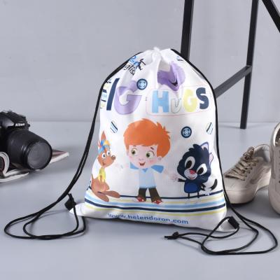 China 100% polyester eco-friendly drawstring bag 210D polyester bag, eco bag for sale