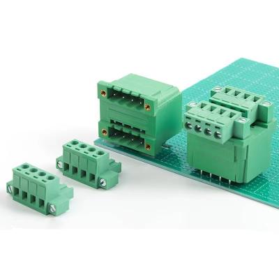 China Copper alloy 3.81mm PCB Connector Equivalent Contact Terminal Block  Pcb Screw Terminal Electronics Terminal block 5.0mm Pin header for sale