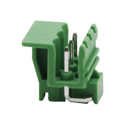 China Copper alloy Chinese manufacturer PA66 3P 5.0mm green terminal block for din rail enclosure female type for sale