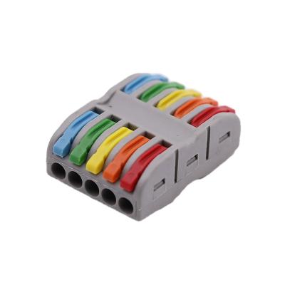 China Electronic Electrical Cable Connector Press Fast Wiring Terminal Block Universal Fast Safe Wiring Cable Connectors for sale