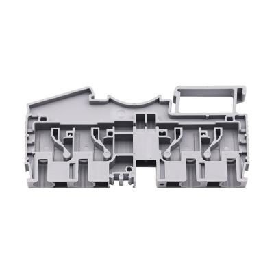 China Plastic/ Copper alloy 2.5 Push-in Din Rail Terminal Block Connector Low Price Electric Terminal Bock for sale