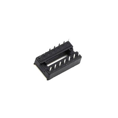 China Industrial Control OEM Custom Pin Header electronic component 2-40Pin IC socket DIP dual row 2.54MM Pitch Straight SMT for sale