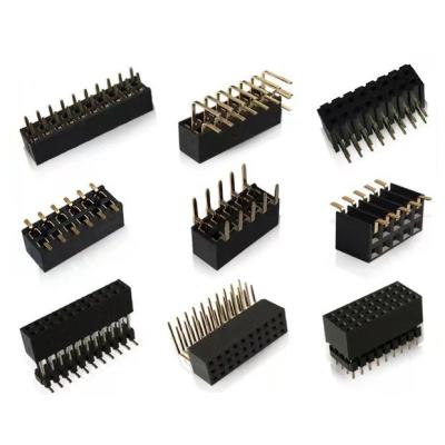 China Industrial Control Single Double Row Female PCB Board Pin Header Connector Strip Pin header 2-40Pin for sale