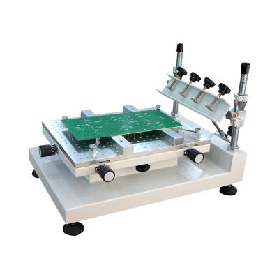 China Adjustable Print Shops PCB Solder Paste Screen Printer Machine Manual Screen Printing Table High Precision Stable For PCB Soldering Copy for sale