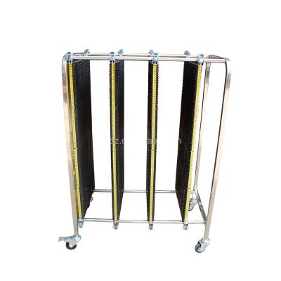 China Industrial Wholesale High Quality Antistatic Esd PCB Storage Turnover Cart Adjustable Stainless Steel Turnover Cart For PCB Production for sale