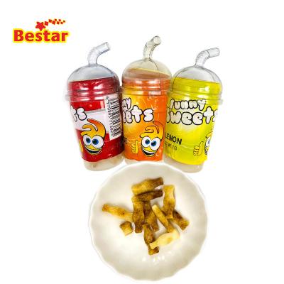 China Full size normal cola bottle with plastic cartoon card for game and cola shape candy tablet halal hard pressed cola candy for sale