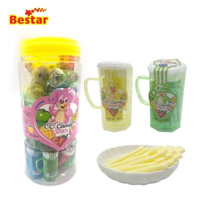 China Natural Natural CC Stick Powder Candy With Bear Mug Drink Cup for sale