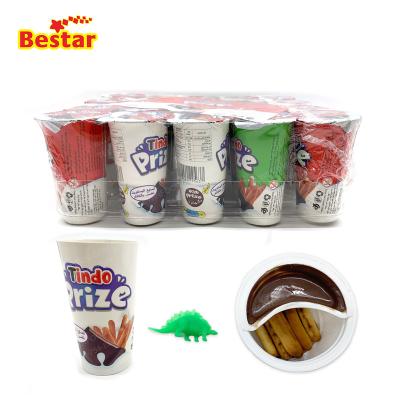 China Small Full Size Biscuit Ladyfingers Cookie Cup With Chocolate Cream Toy for sale