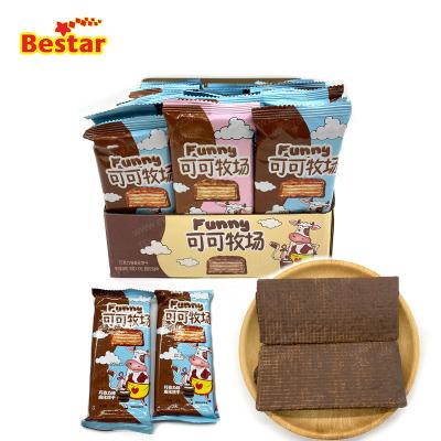 China Natural Kind Chocolate Wafer Cookies Multilayer Natural Kind Chocolate Crispy Cookie for sale