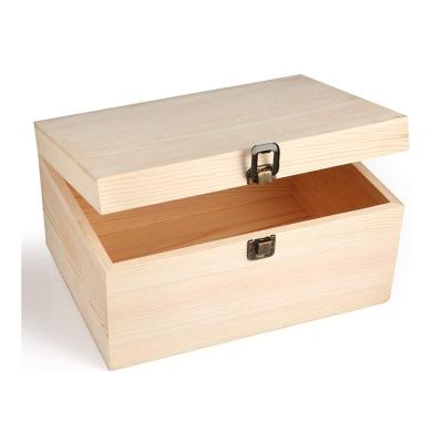 China Handmade Luxury Custom Wooden Keepsake Gift Packaging Flower Boxes With Hinged Box for sale