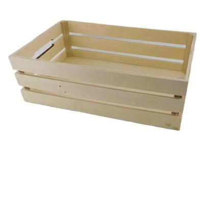 China Factory Price Cheap Wholesale Crate Boxes Viable Hot Sale Wooden Storage Box for sale