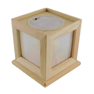 China Sustainable Wooden Table Warm Led Night Light Indoor Decoration For Christmas for sale