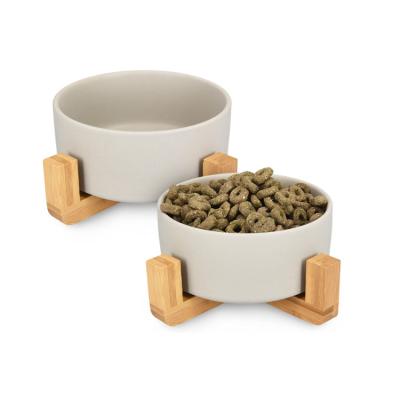 China Sustainable Modern Custom High Quality Home Use Pet Feeder Ceramic Pet Bowl for sale