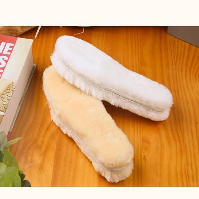 China Comfortable Factory Provides Various Sizes Warm Insole Fuax Insole Comfortable Thick Fur Insole for sale