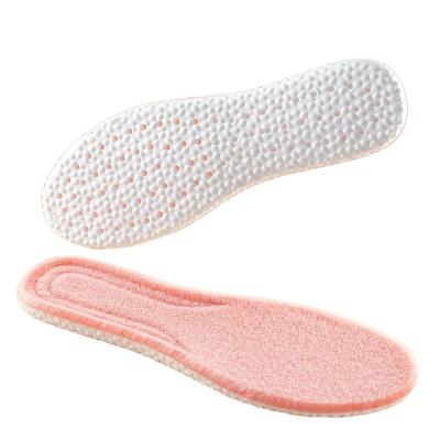 China Unisex Comfortable Replacement Insole Sheep Skin Fleece Wool Thick Warm Thick Insoles For Shoes for sale