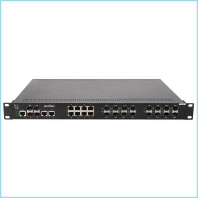 China High speed full duplex 28 port Switch 3.25Kg Industrial network Switch for electric power control for sale