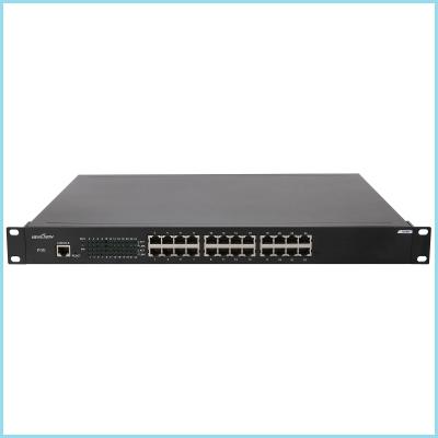 China Industrial grade 24 port Gigabit POE Switch 24 1000M TX POE port fiber port switch for sale