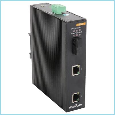 China Surge protection managed industrial ethernet switch , 150 * 128.5 * 37mm small network switch 2 port for sale