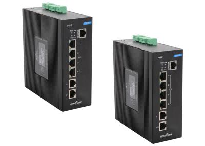 China Din rail Power Outdoor Gigabit POE Network Switch with 2 Combo Ports for sale