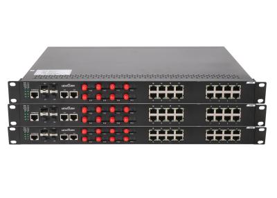 China 16 megabit TX ports 8 megabit FX fiber ports , 2 gigabit SFP ports and 2 gigabit TX ports high speed  network switch for sale