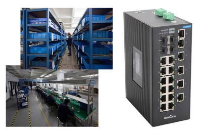 China 4 gigabit SFP ports and 18 megabit ethernte ports unmanaged industrial switch No fan for sale