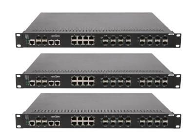 China 16 megabit FX SFP ports ,8 megabit TX ports , 2 gigabit TX ports and 2 gigabit SFP ports network switch for sale