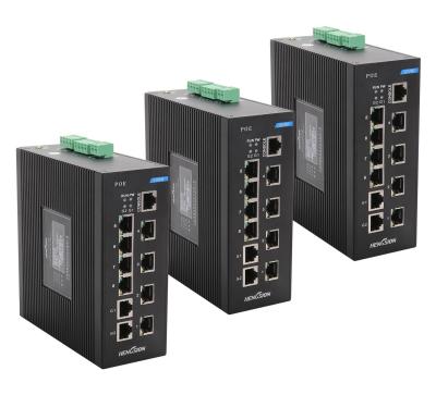 China El interruptor industrial de Ethernet del puerto 120W/el interruptor unmanaged de la red con IEEE802.3af 10 vira hacia el lado de babor en venta