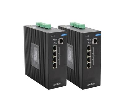 China Ethernet de 6 puertos sobre el interruptor de red de Dinrail POE del interruptor con los puertos ópticos en venta