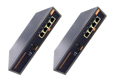 China 5 interruptor de la fibra óptica del PoE de la protección contra sobrecargas del interruptor IEEE802.3af del POE del gigabit de los puertos del gigabit en venta