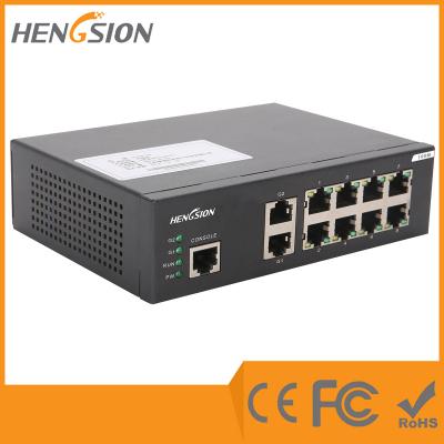 China 8 Port Gigabit 19.6 Gbps Daisy Chain Ethernet Switches Overload Current Protection for sale