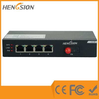 China 4 Port Megabit Rj45 Fast Enterprise Ethernet Switch Din Rail 12vdc for sale