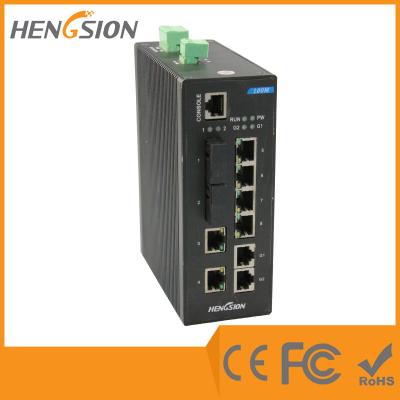 China Puerto de la fibra óptica 10 interruptor de red elegante de la web de la cola de prioridad del interruptor de red del gigabit 4 en venta