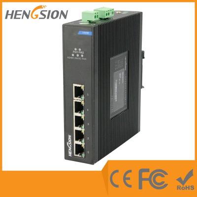 China Din Rail Unmanaged Ethernet Gigabit 5 Port Network Switch  1Gbps 0.9Mpps for sale