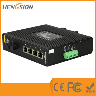 China Interruptor de Gigabit Ethernet del carril del dinar, interruptor de red del puerto de la fibra 5 de 1 gigabit en venta