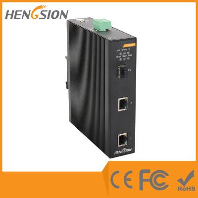 China 2 gigabites interruptor de red óptico Gigabit Ethernet de la fibra industrial del interruptor de TX + de 1GF en venta