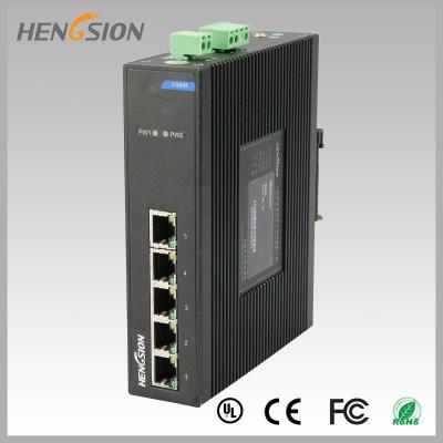 China Fanless Dinrail Industrial Level Ethernet Network Switch For Plug And Play for sale