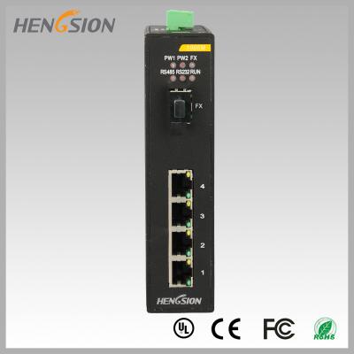 China Fully Managed Industrial Gigabit Ethernet Switch 1 Gigabit FX SFP and 4 Gigabit Electric Port for sale