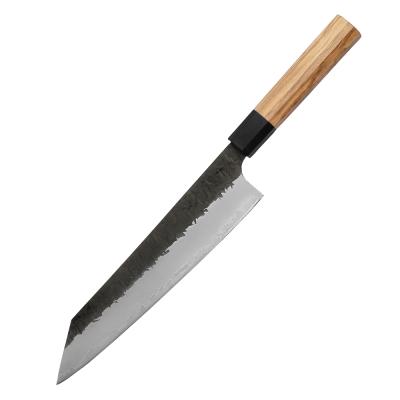 China Minimalist Cheap Price Deba Sashimi Knife High Quality Hand Forged Knife Popular Olive Wood for sale