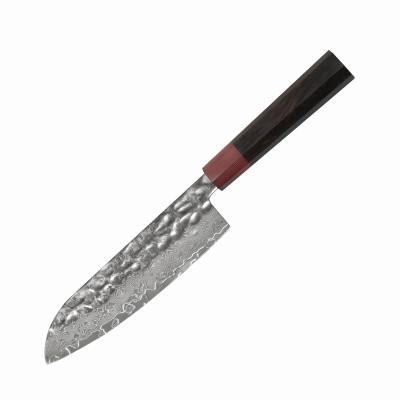 China Hot Selling Minimalist 7 Inch Daily Kitchen Cut Use VG10 Damascus Steel Kitchen Knife for sale