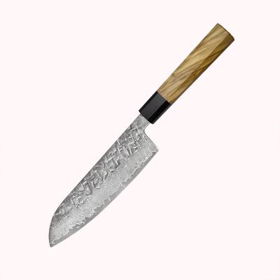 China Minimalist Handmade 7 Inch Kitchen Knives Carbon Steel Group Of Ten Head Damascus Chefs Steel Knife for sale